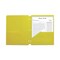 C-Line 3-Hole Punch 11 in. x 8.5 in. 2-Pocket Heavyweight Poly Portfolio Folder - Yellow (25/Box)